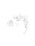 Furadeira de impacto 1/2" 500w com kit de parafusos e buchas 220v - tramontina