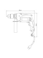 Furadeira de impacto 500w 1/2" com empunhadura auxiliar 220v - tramontina