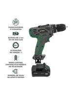 Parafusadeira 2 em 1 Britânia Speed Control BPFE12M 800RPM Bivolt