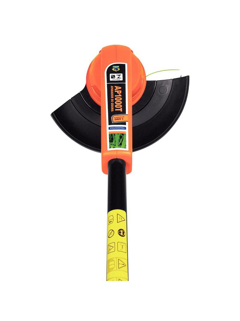 Aparador de grama elétrico ap1000t com diâmetro de corte de 280 mm 1000w laranja - tramontina