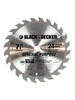 Lâmina - serra circular 7 1/4 (184mm) x furo 16mmx 24 dentes  black + decker