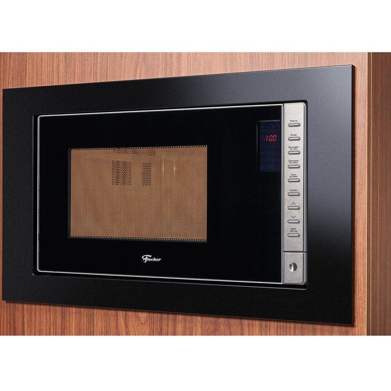 Micro-ondas de Embutir Fischer Fit Line 34915 25L Preto 110V