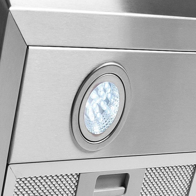 Coifa de Parede Fogatti Vidro Curvo Duto Slim 75cm Inox com LED Inox 220V