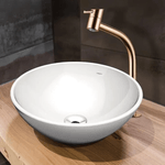 Torneira Lorenzetti Swan 1198 R42 Rose Gold Alta para Cuba de Apoio