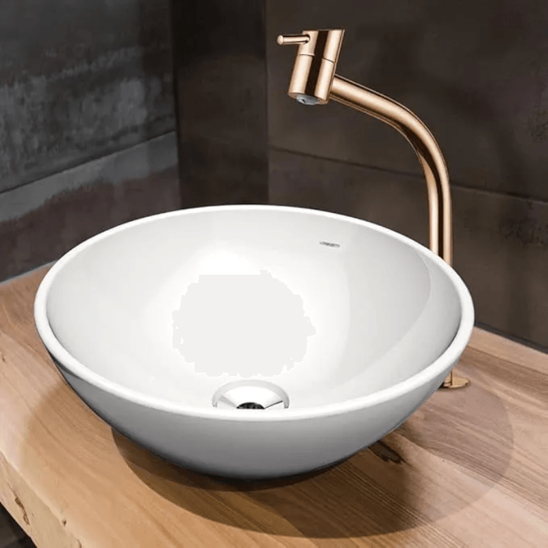 Torneira Lorenzetti Swan 1198 R42 Rose Gold Alta para Cuba de Apoio