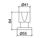 Acabamento Registro Gaveta e Pressão 1/2", 3/4" e 1" 4901 C41