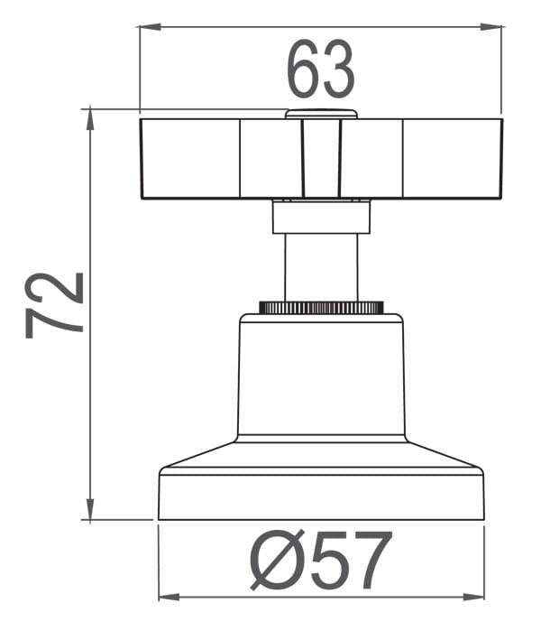 Acabamento Registro Gaveta e Pressão 1/2", 3/4" e 1" 4901 C47