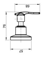 Acabamento Registro Gaveta e Pressão 1/2", 3/4" e 1" Cromado Lorenzetti 4901 C29