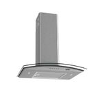 Coifa de Parede Terim Clean Vidro Curvo Kromanox 60cm Inox com LED Inox 110V