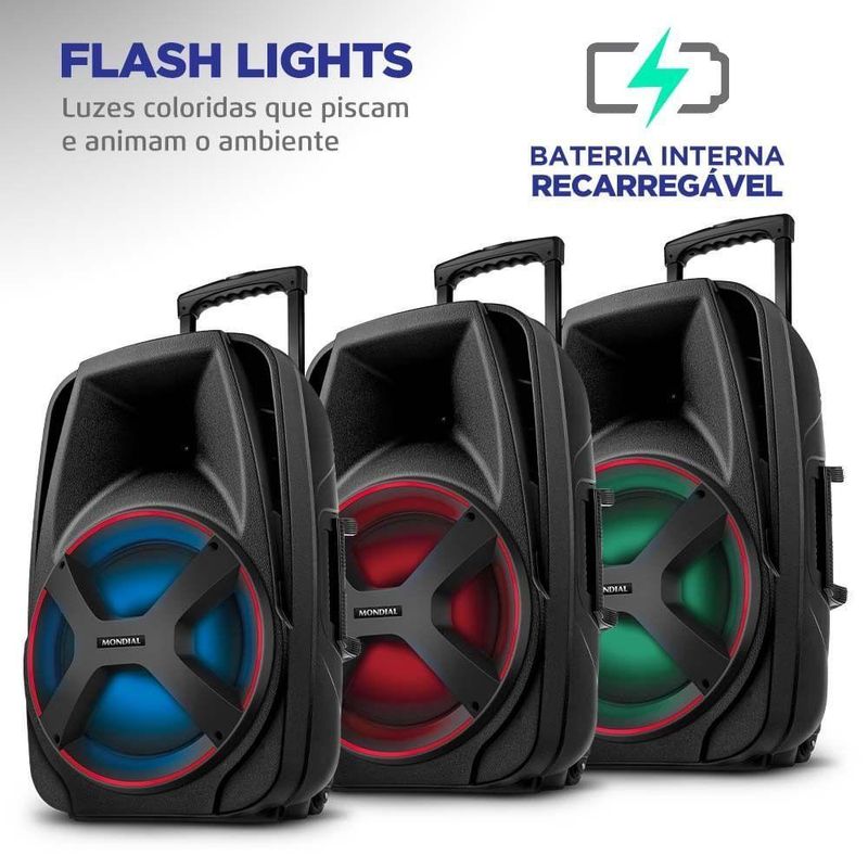 Caixa Amplificada Connect Power Plus Mondial Cm-550 Bivolt