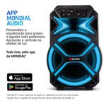 Caixa Amplificada Mondial 550W RMS CM-550-L Preto Bivolt