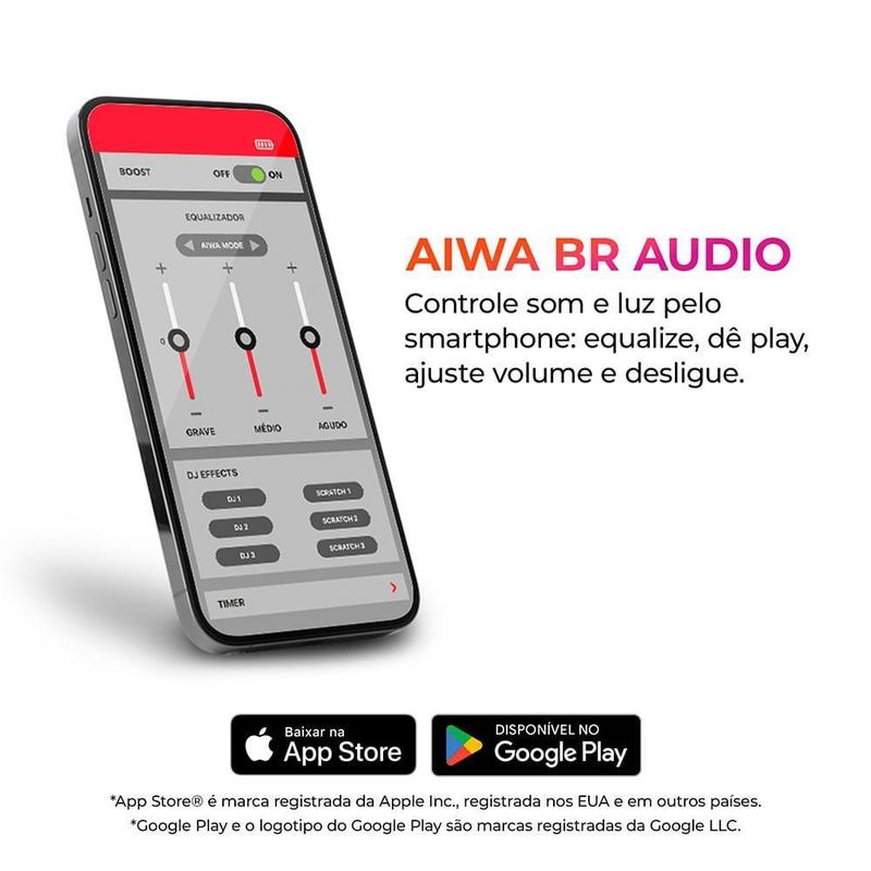 Caixa de Som Speaker AWS-SP-05-LB 30W Bluetooth IPX5 Bivolt