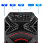 Caixa Amplificada Xsound Mondial Preto 300W RMS Bivolt CM-300-N