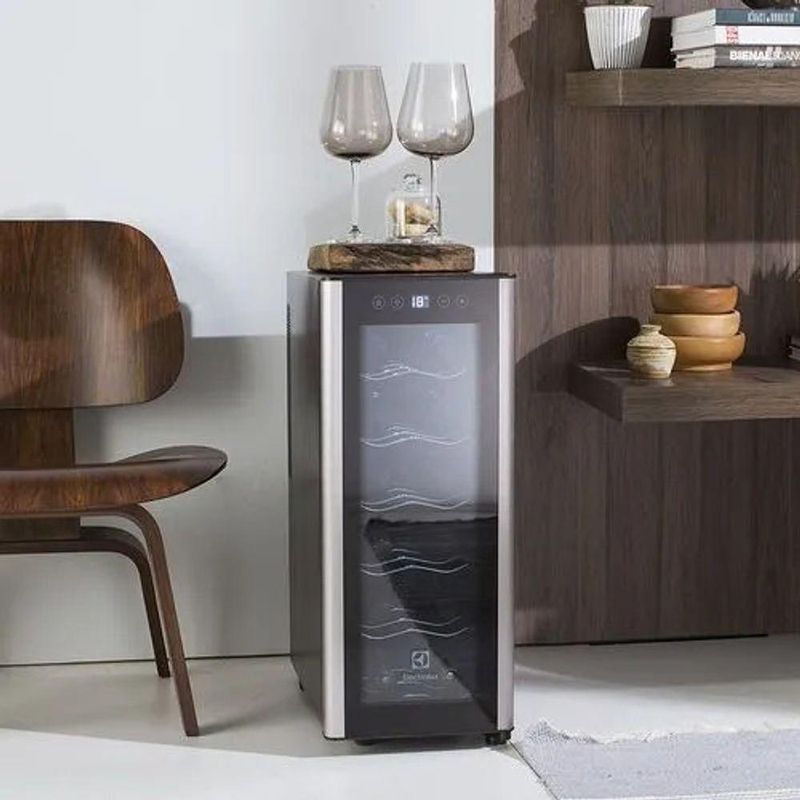 Adega Climatizada Electrolux ACB121 12 Garrafas Preto Bivolt