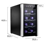 Adega de Vinhos Electrolux ACB08 8 Garrafas 1 Porta Preto Bivolt