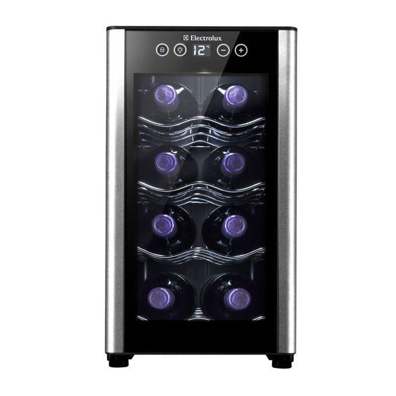 Adega de Vinhos Electrolux ACB08 8 Garrafas 1 Porta Preto Bivolt