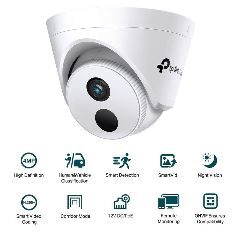Camera ip vigi c440i 4mp poe ir 28mm interna tp-link