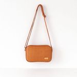 Bolsa Transversal Direto De Fábrica Topgrife Atacado Matelassê Couro Legítimo Cor Caramelo Tamanho único