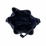 Bolsa Saco Direto De Fábrica Topgrife Atacado Couro Legítimo Cor Azul Marinho Tamanho único