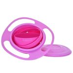 Comedouro Portatil Giratorio Tigela Pet Rosa