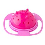 Comedouro Portatil Giratorio Tigela Pet Rosa