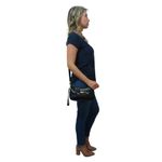 Bolsa Carteira Clutch Direto De Fábrica Topgrife Atacado Transversal Couro Cor Verniz Preto Tamanho único