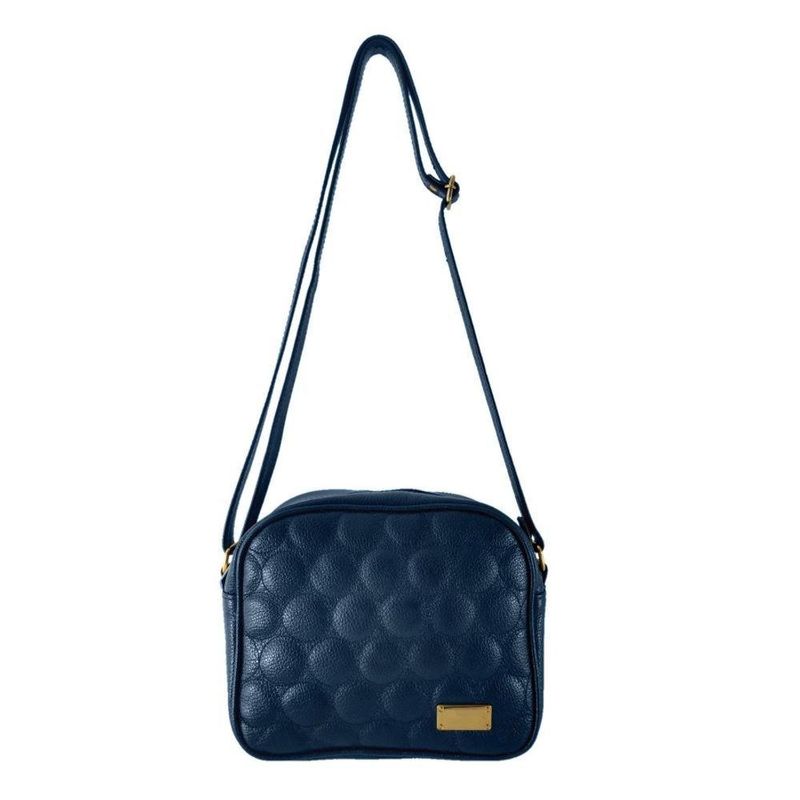 Bolsa Transversal Direto De Fábrica Topgrife Atacado Couro Cor Azul Marinho Tamanho único