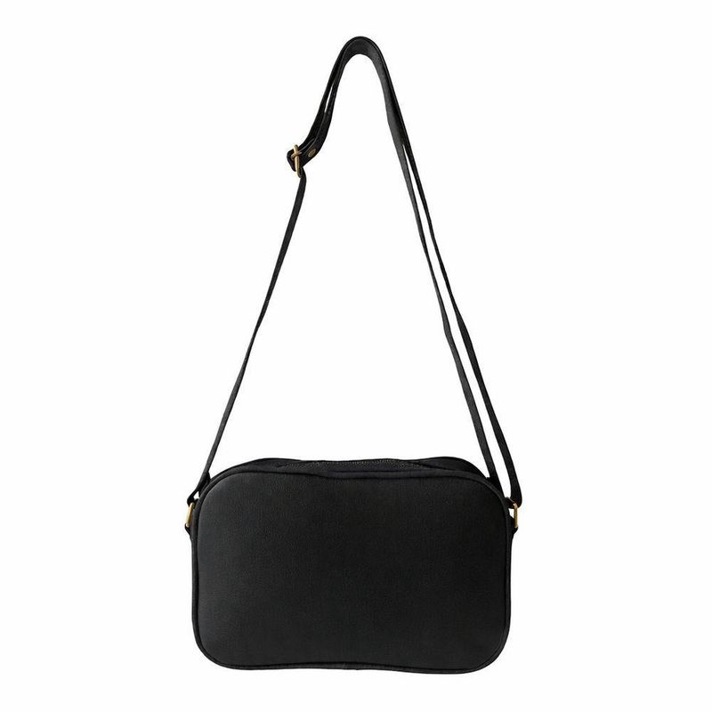 Bolsa Transversal Direto De Fábrica Topgrife Atacado Matelassê Couro Legítimo Cor Preto Tamanho único