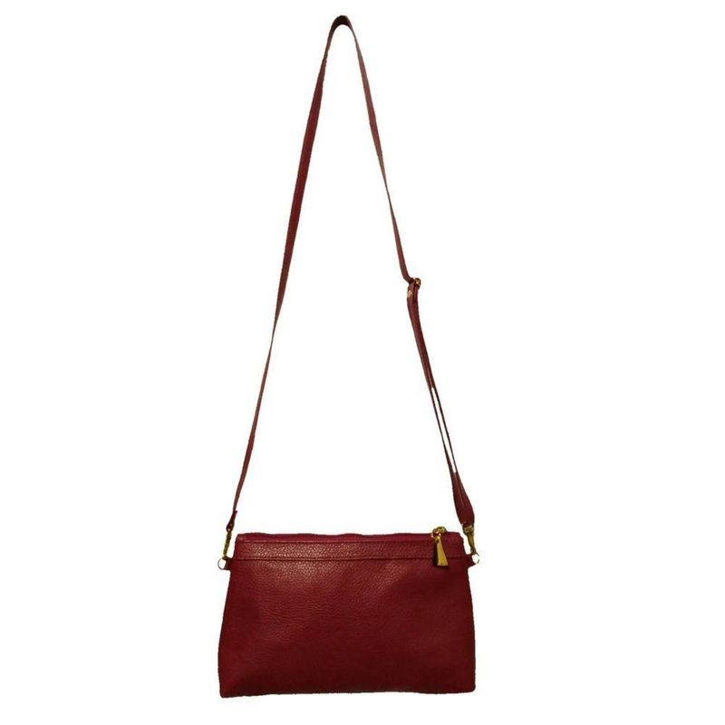 Bolsa Carteira Clutch Direto De Fábrica Topgrife Atacado Transversal Couro Cor Vermelho Tamanho único