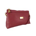 Bolsa Carteira Clutch Direto De Fábrica Topgrife Atacado Transversal Couro Cor Vermelho Tamanho único