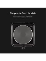 Fogão Elétrico Cooktop 1 Boca - 1000W 5 Temperaturas 110V