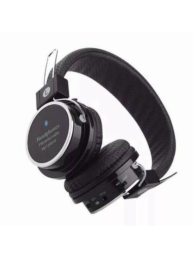 Fone de Ouvido Headphone Bluetooth Micro Sd Mp3 Rádio Fm Preto