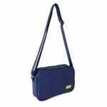 Bolsa Transversal Direto De Fábrica Topgrife Atacado Matelassê Couro Legítimo Cor Azul Marinho Tamanho único