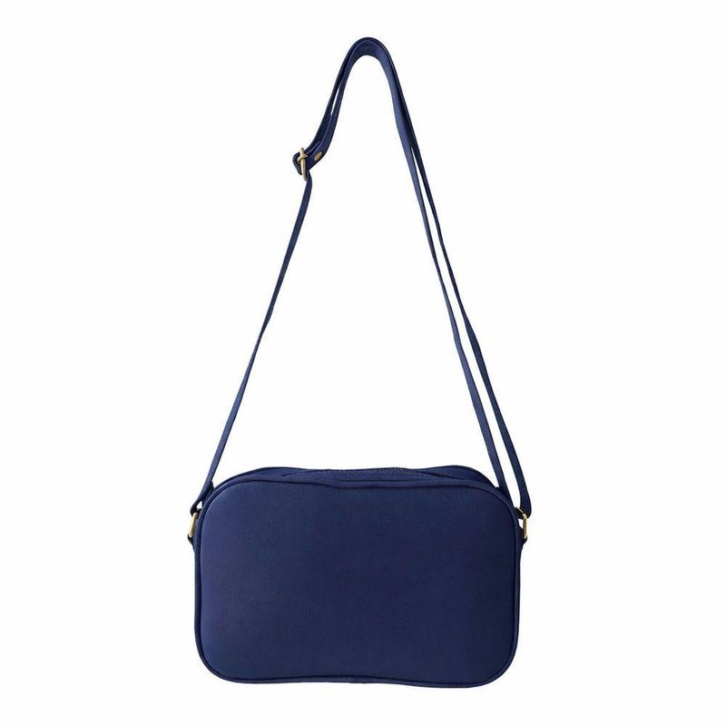 Bolsa Transversal Direto De Fábrica Topgrife Atacado Matelassê Couro Legítimo Cor Azul Marinho Tamanho único