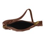 Bolsa Transversal Topgrife Estampa Ave Fenix Couro Cor Marrom Tamanho único