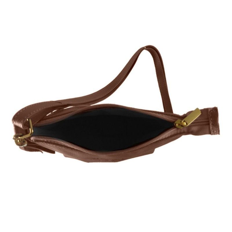 Bolsa Transversal Topgrife Estampa Ave Fenix Couro Cor Marrom Tamanho único