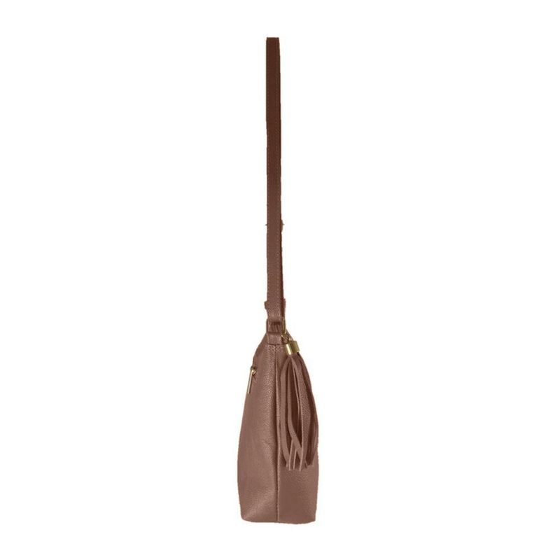 Bolsa Transversal Topgrife Estampa Ave Fenix Couro Cor Marrom Tamanho único