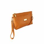 Bolsa Carteira Clutch Direto De Fábrica Topgrife Atacado Transversal Couro Cor Caramelo Tamanho único