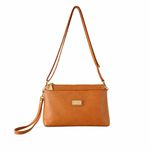 Bolsa Carteira Clutch Direto De Fábrica Topgrife Atacado Transversal Couro Cor Caramelo Tamanho único