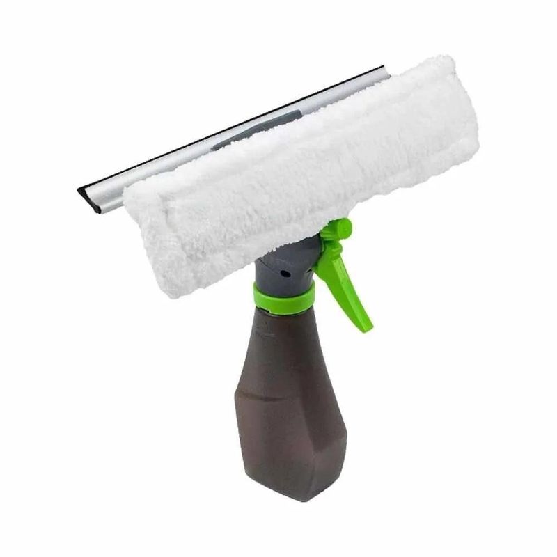 Limpador De Vidro Com Spray Rodo 3 Em 1 Para Box E Espelhos