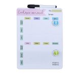 Cardapio Semanal Lousa Planejamento Planner Quadro Magnetica