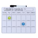 Cardapio Semanal Lousa Planejamento Planner Quadro Magnetica