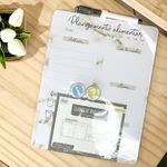Cardapio Semanal Lousa Planejamento Planner Quadro Magnetica