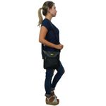Bolsa Transversal Direto De Fábrica Topgrife Atacado Couro Cor Preto Tamanho único