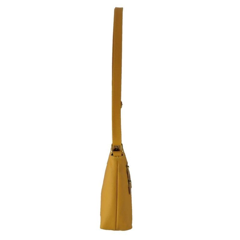 Bolsa Direto De Fábrica Transversal Topgrife Atacado Couro Cor Amarelo Tamanho único