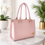 Bolsa Estruturada Direto De Fábrica Topgrife Atacado Couro Cor Rosa Tamanho único