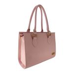 Bolsa Estruturada Direto De Fábrica Topgrife Atacado Couro Cor Rosa Tamanho único