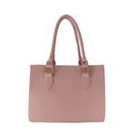 Bolsa Estruturada Direto De Fábrica Topgrife Atacado Couro Cor Rosa Tamanho único