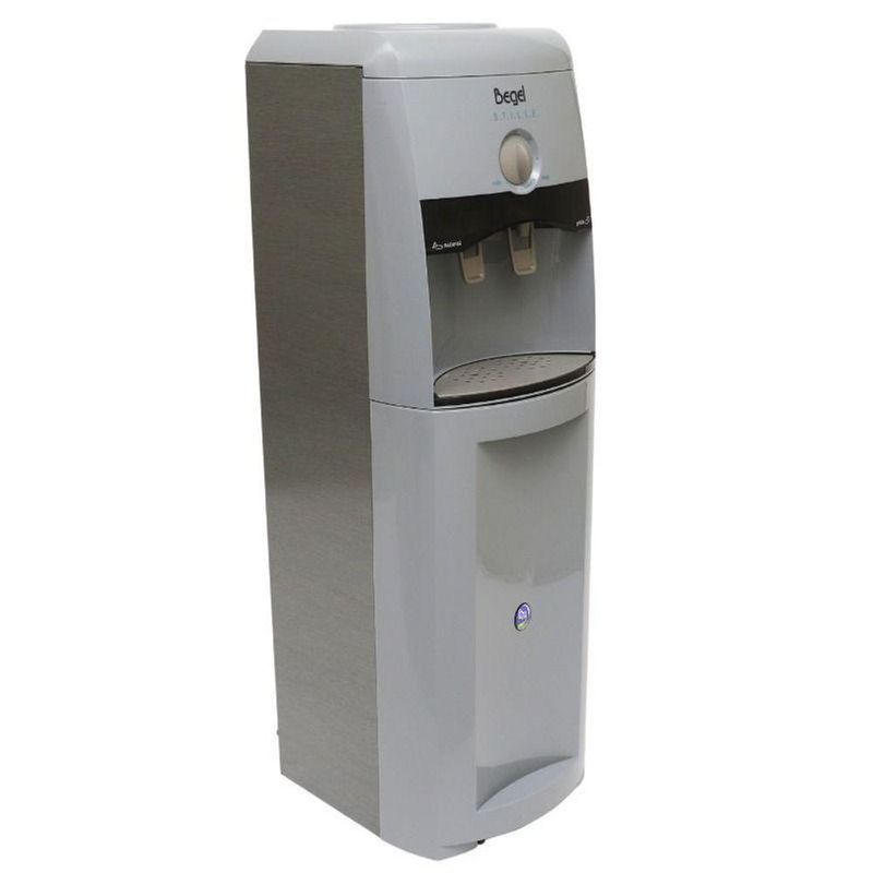 Bebedouro Garrafão Coluna Stille Master Cinza Fume Begel 110V