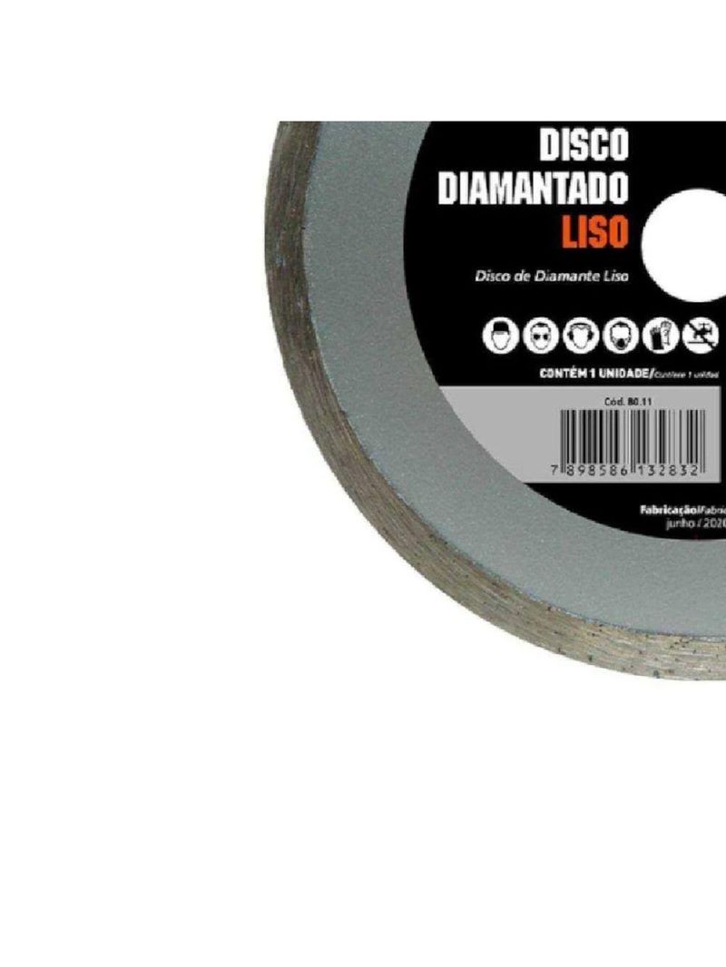 Disco Diamantado Liso 4 3/8 Polegadas 110 X 20 Mm Famastil
